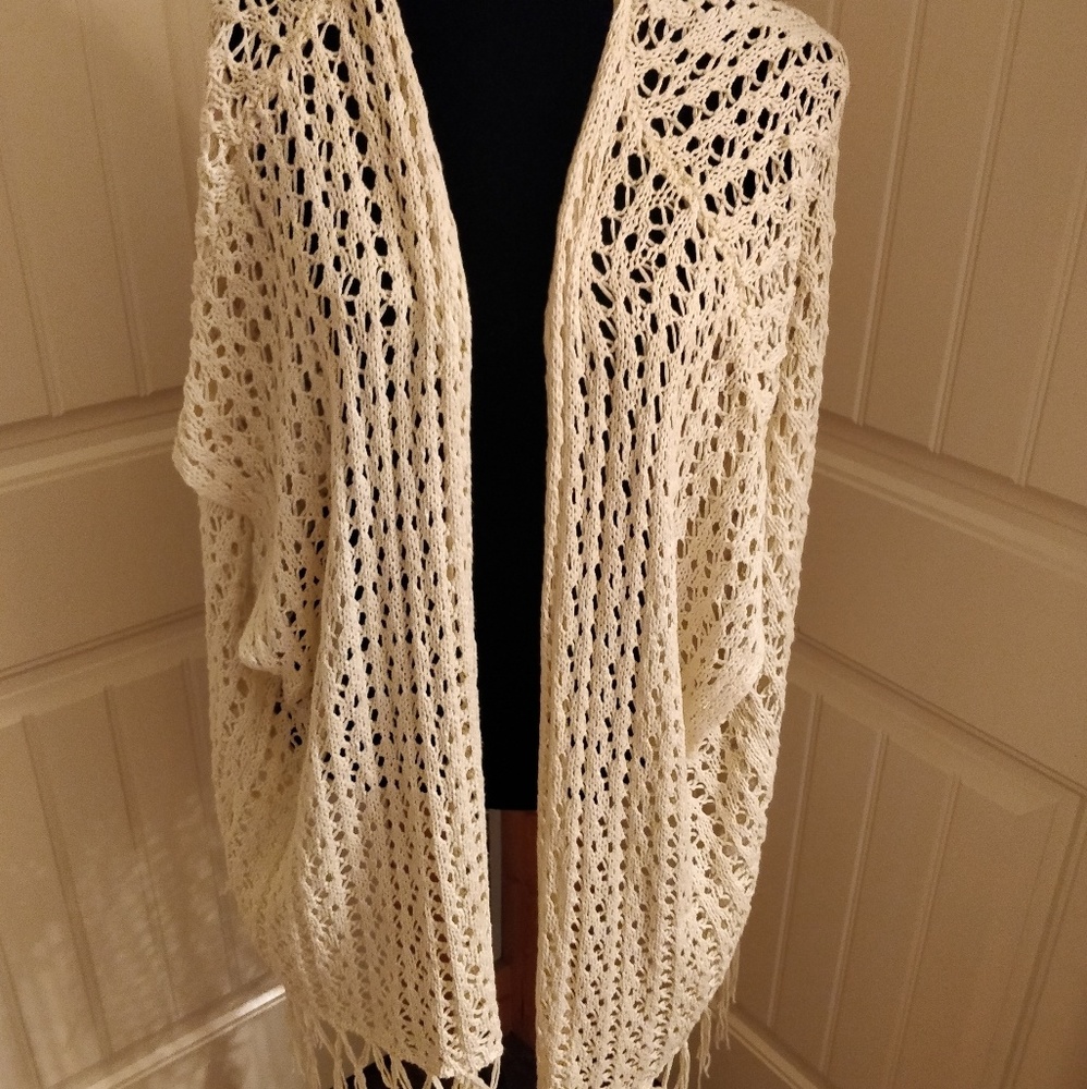 Crochet Cream kimono